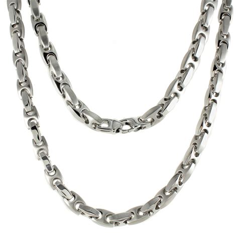 amazon mens chuncky stainless steel neckless with box tongue clasp|Amazon.com: Chunky Stainless Steel Necklace.